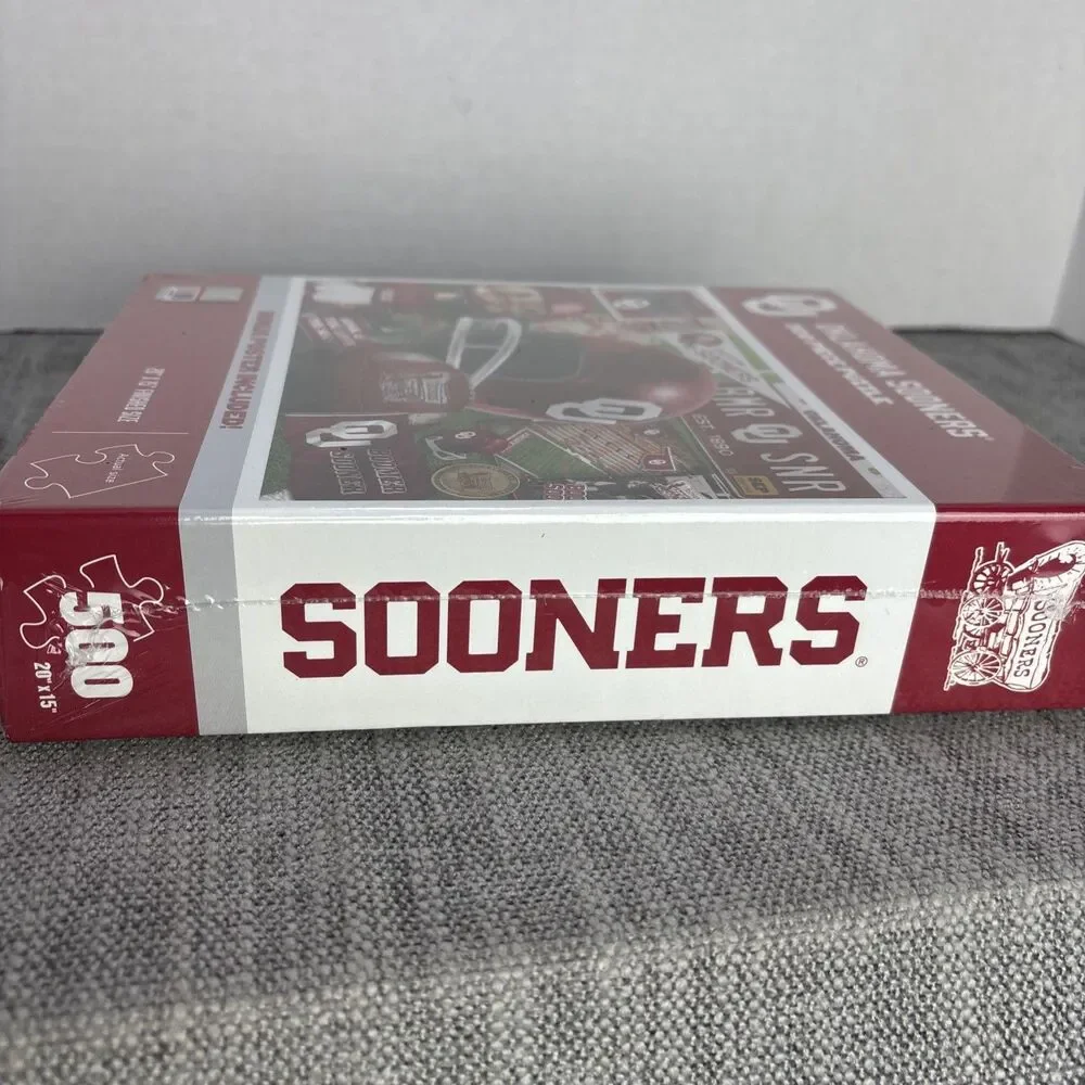 You The Fan! OKLAHOMA SOONERS 500 Piece Puzzle, 20” x 15” Sealed Poster included
